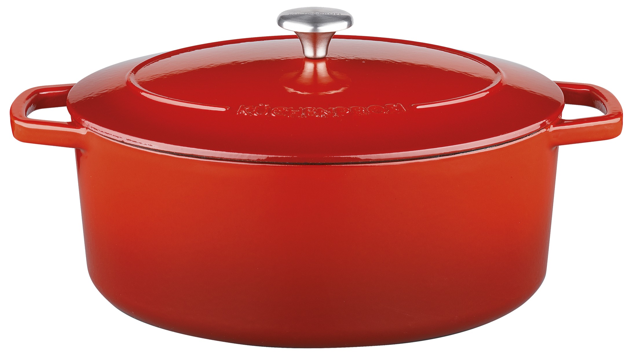 0432000433  BRETAGNE Oválný litinový hrnec Ø 33 cm7 l červený (23)